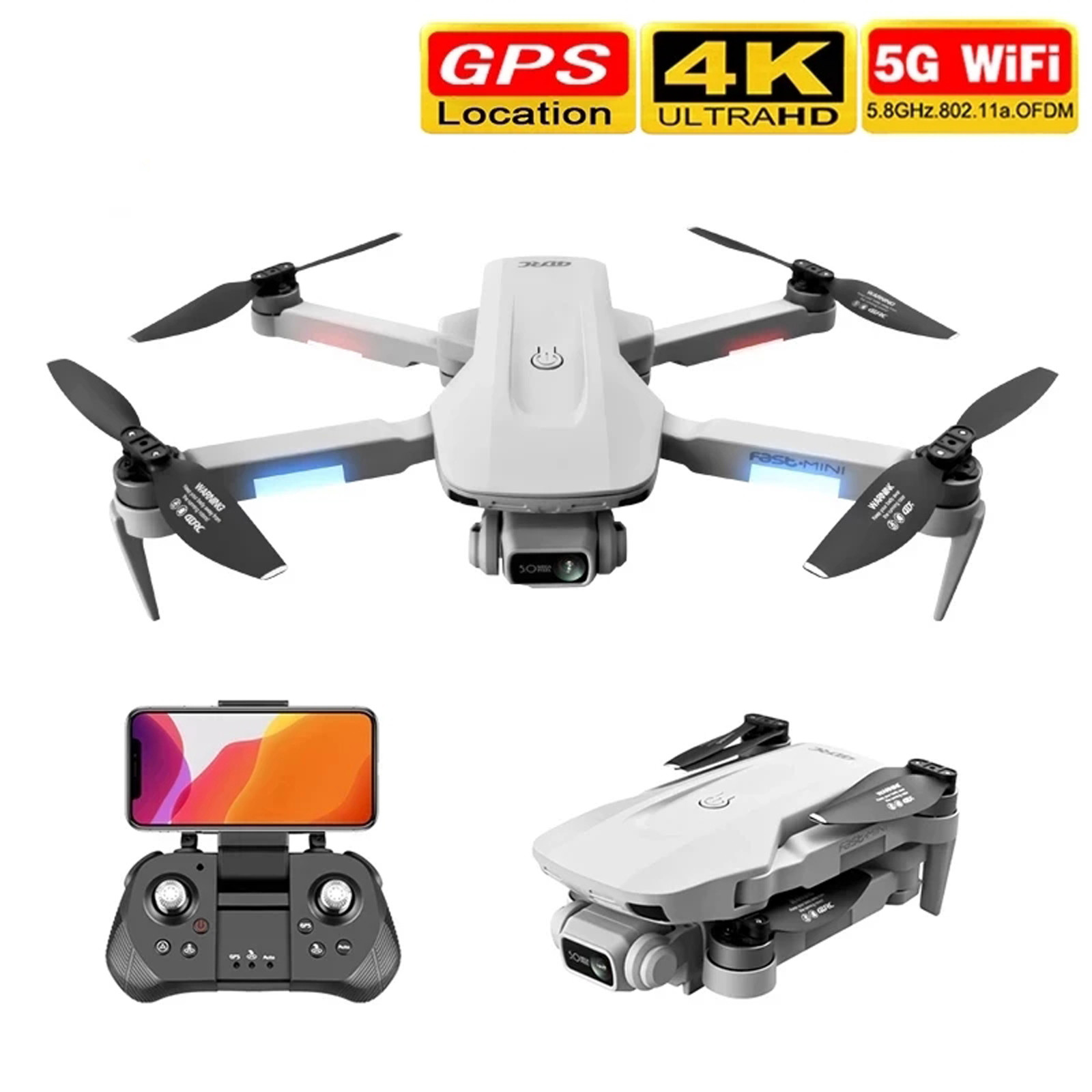 

F8 RC Drone WiFi Fpv Drone 4k HD Camera Quadcopter 2000m Image Transmission Brushless Helicopter Toy