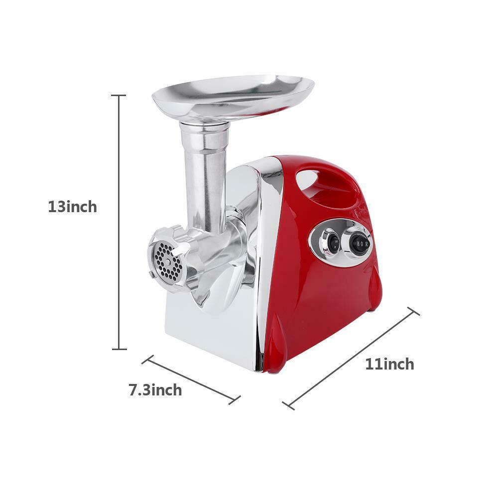 

Electric Meat Grinder Sausage Maker Filler Stuffer Handle Red 2800w