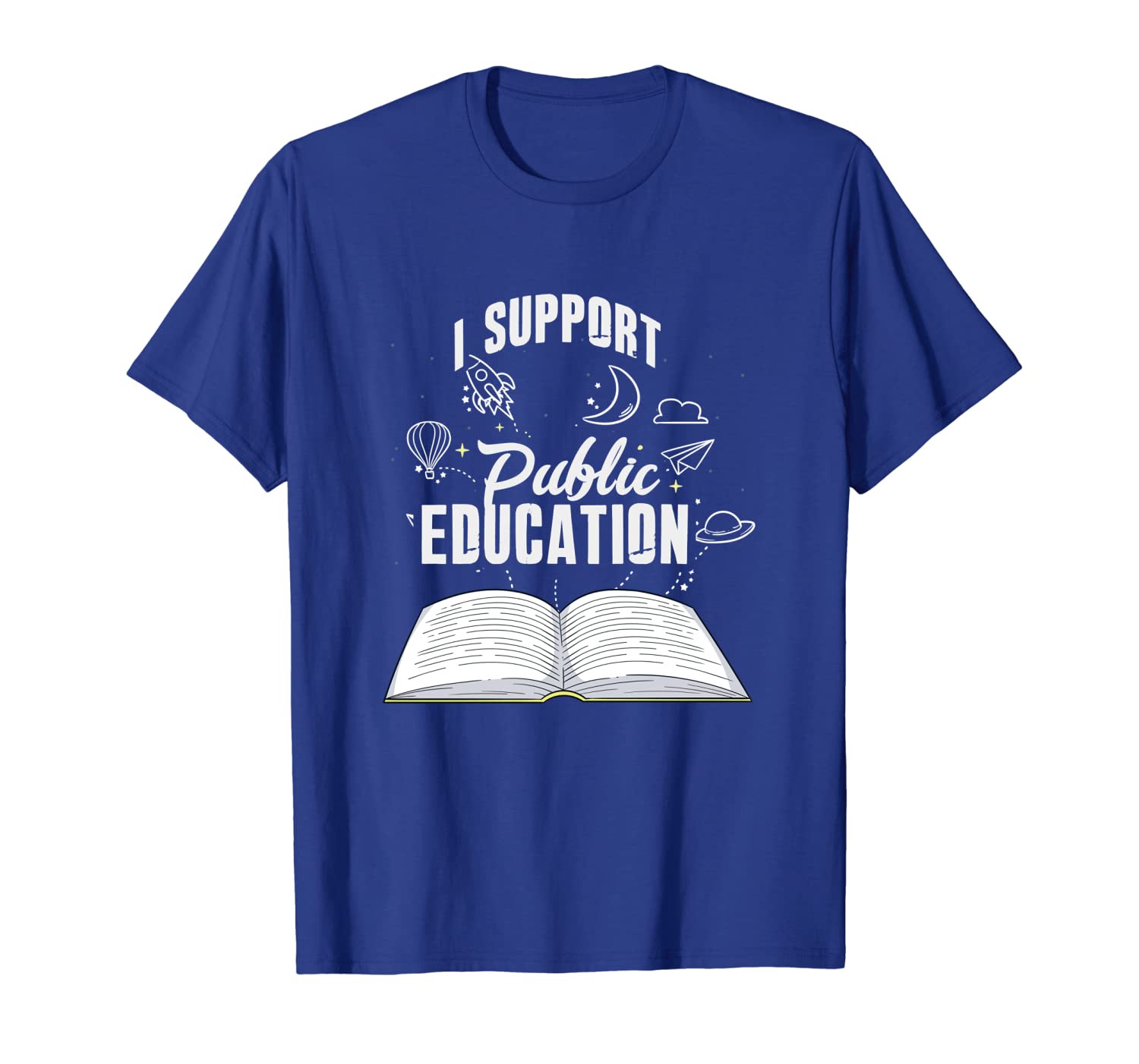 

I Support Public Education Shirt Teachers Parent School Gift, White;black