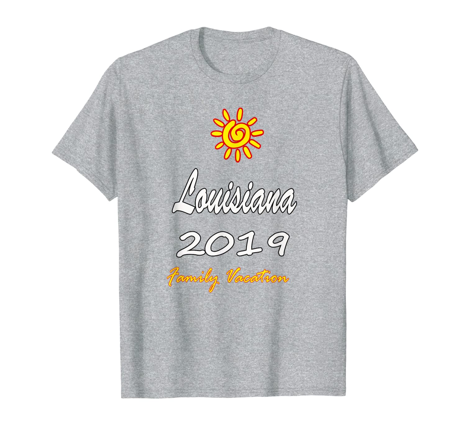Louisiana Family Vacation 2019 Spiral Sun T-Shirt-image-701953566