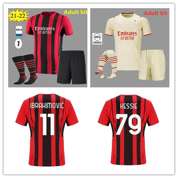 

21 22 MIlANO Men kit Soccer Jerseys Maglietta da calcio 2021 2022 adult Kits Maillot de foot custom name number football shirt, Black;yellow