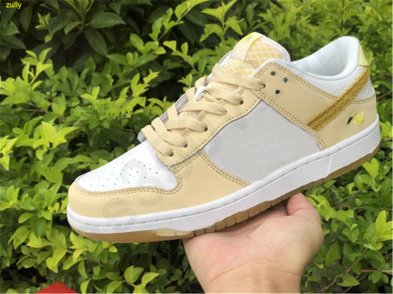 

Low Lemon Drop Skateboard Shoes Men Women Basketball Opti Yellow Sail PRO FTC Sports Sneakers Trainers Size 36-45