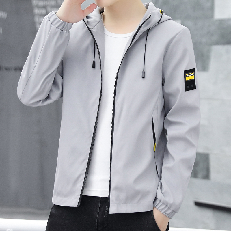 

2021 Brand Men New Autumn Jacket Long Sleeve Clothes Dust Coat Clothing Motorcycle High Quality Korean Style Casual Windbreaker Ivr2, Army green