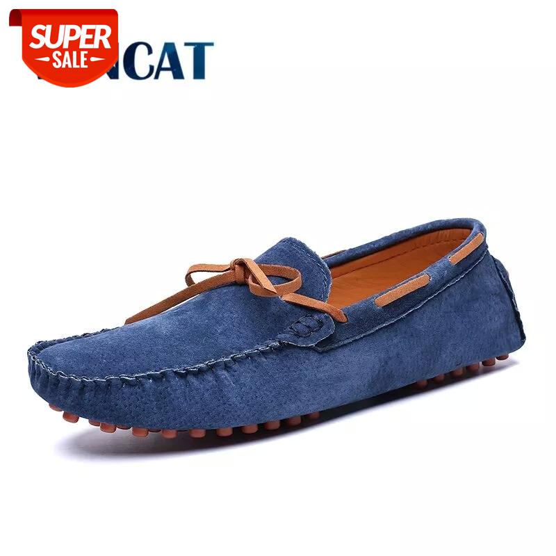 

New Men's Casual shoes Genuine Leather Men's shoes Loafers High Quality Flats Fashion Loafers Driving Shoes Big Size 39-49 #dB41