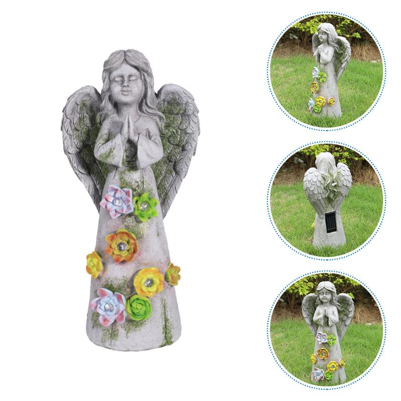 

Christmas Decorations Creative Angel Shaped Solar Lamp Garden Decor Exquisite LED Lawn Adornment