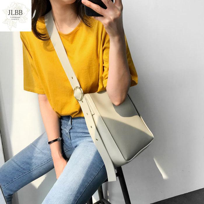 

Korean style Bucket bag wonen Shoulder bag Large capacity PU Leather Composite Bags Women's big Totes purses and handbags bolsos, Black