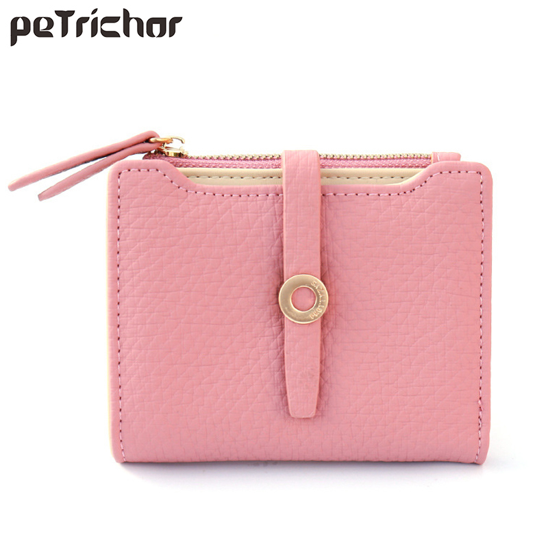 

Brand Designer Small Wallet for Women 2020 PU Leather Coin Purse Card Holder High Quality Short Ladies Slim Wallets Female C0225, Pink