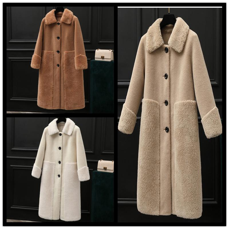 

Women's Fur & Faux Furry Jacket Women Fleece Compound Cashmere Particle Wool Coat Plush Artificial Coats Large Size Co, Black