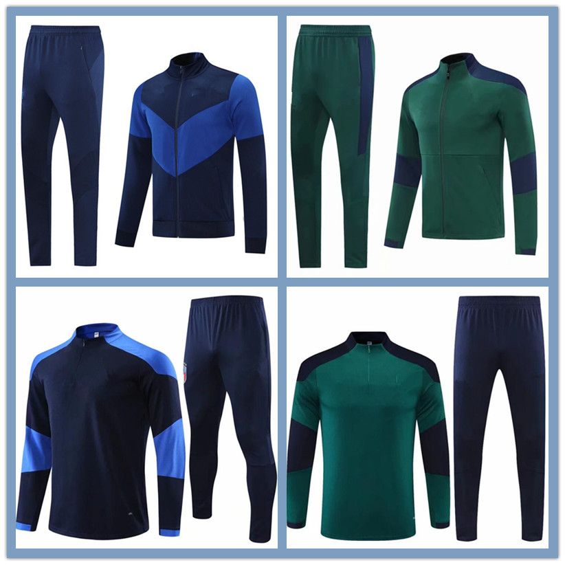 

21 22 ITaly soccer jersey tracksuits Men CHIESA KITS 2021 2022 italia maglie da calcio Verratti Jorginho Romagnoli Immobile football shirts Sets jacket