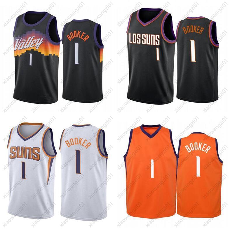 

Men basketball jerseys 1 Devon Booker 2020-21 City sleeveless Jersey and shorts