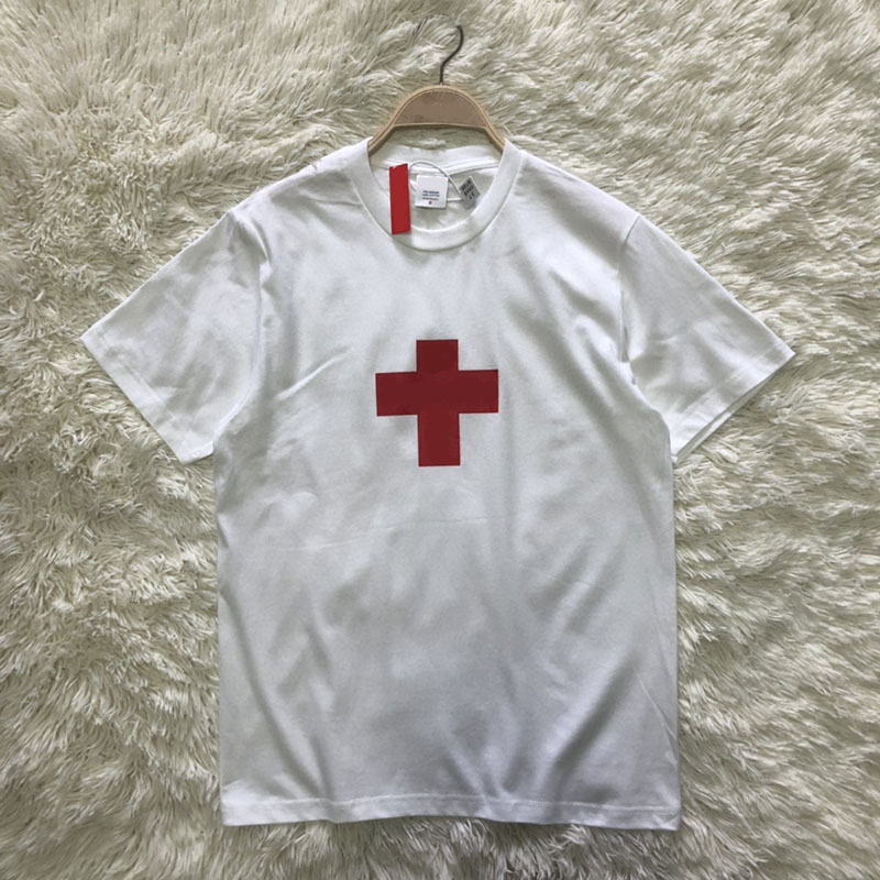 

2021 Hip Hop USA Classic Cross Logo Print T Shirt Skateboard Cool Tshirt Men And Women High Street Cotton Short Sleeve Tee, Gray tee