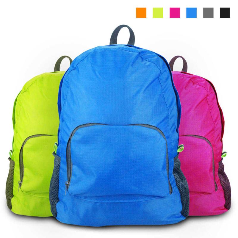 

Foldable Backpack Unisex Solid Casual Bags Fashion Softback Backpack with Zipper Large Capacity Pink Gray Blue Green