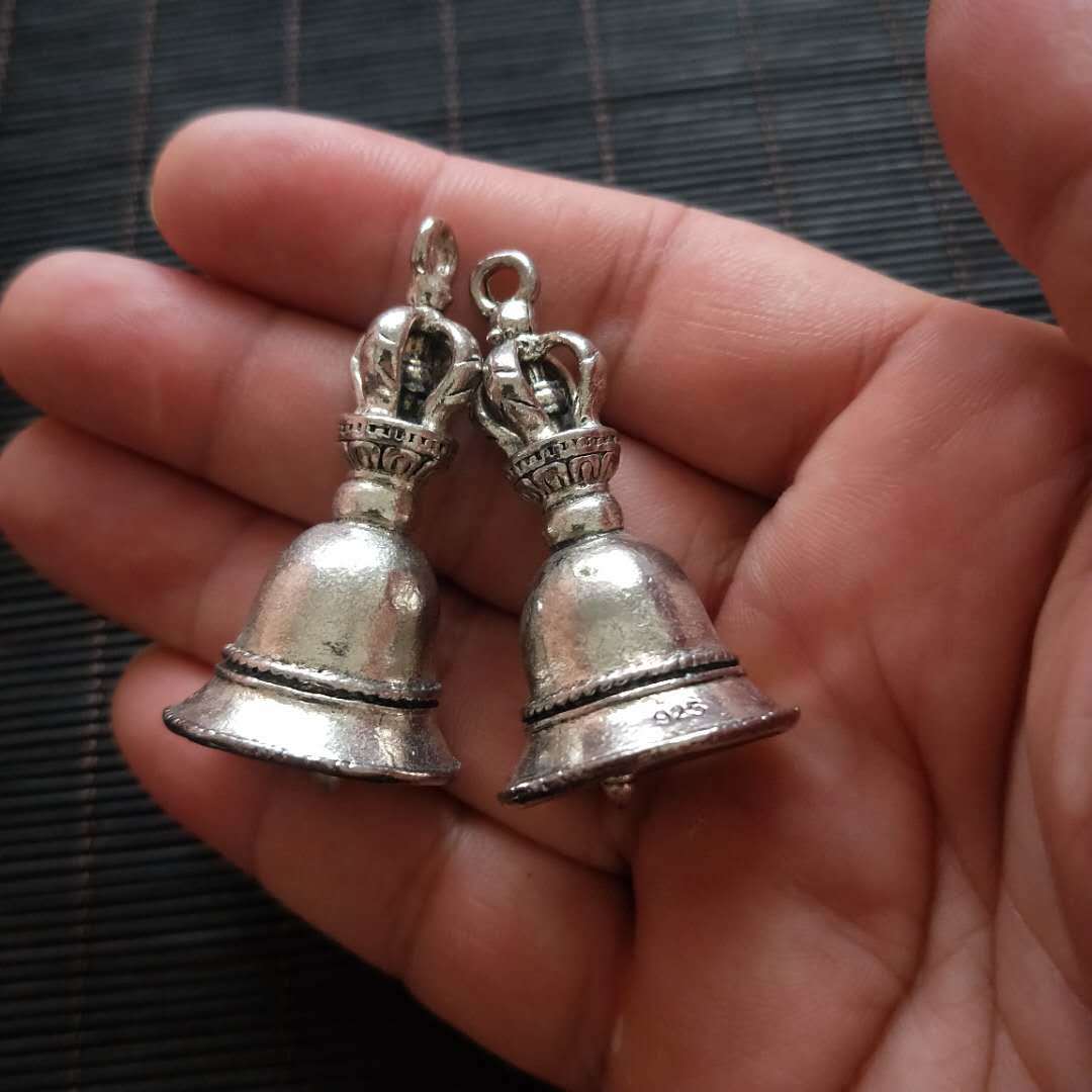 

Wholesale Tibetan Silver Bell Dog Bell Copper Tiger Head Bell Ancient Style Copper Retro Copper