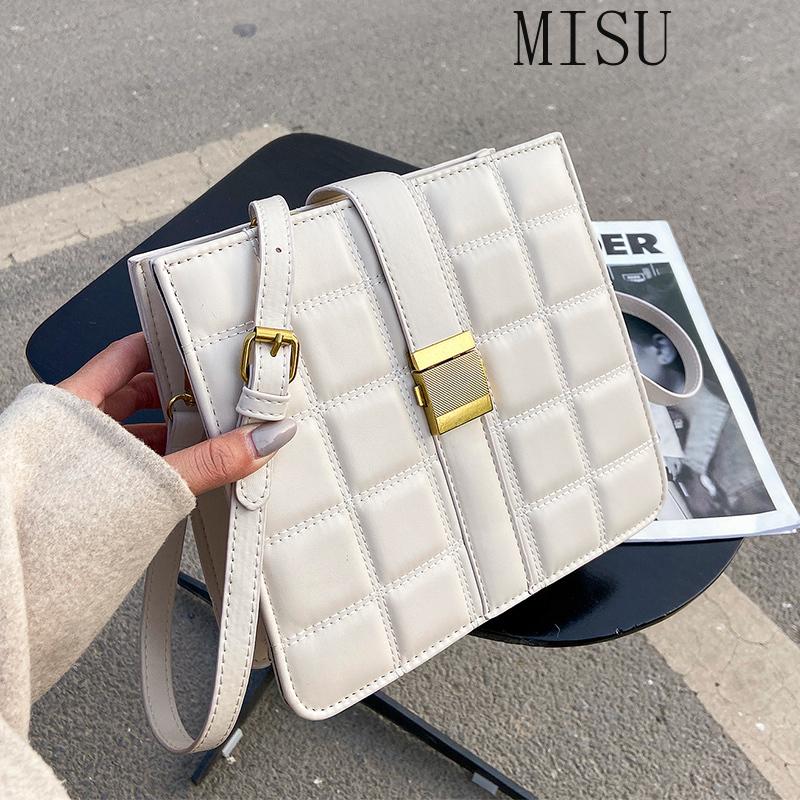 

High-quality square shoulder bag 2021 autumn and winter new fashionable atmosphere one-shoulder women's designer messenger bag, Black