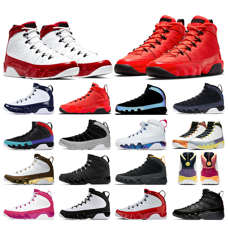 

Jumpman Basketball Shoes 9 9s men sneakers Gym Chile Red Change The World Racer Blue University Gold UNC Bred sports running trainers, 0 chile red