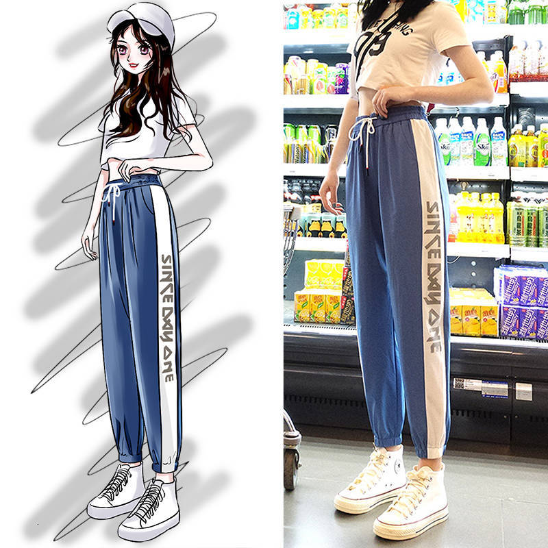 

2021 New Plus Size Compridas Para As Mulheres Elstico De Cintura Rendas at Bolsos Calas Casuais Tamanho e Senhora Vero Rlnr