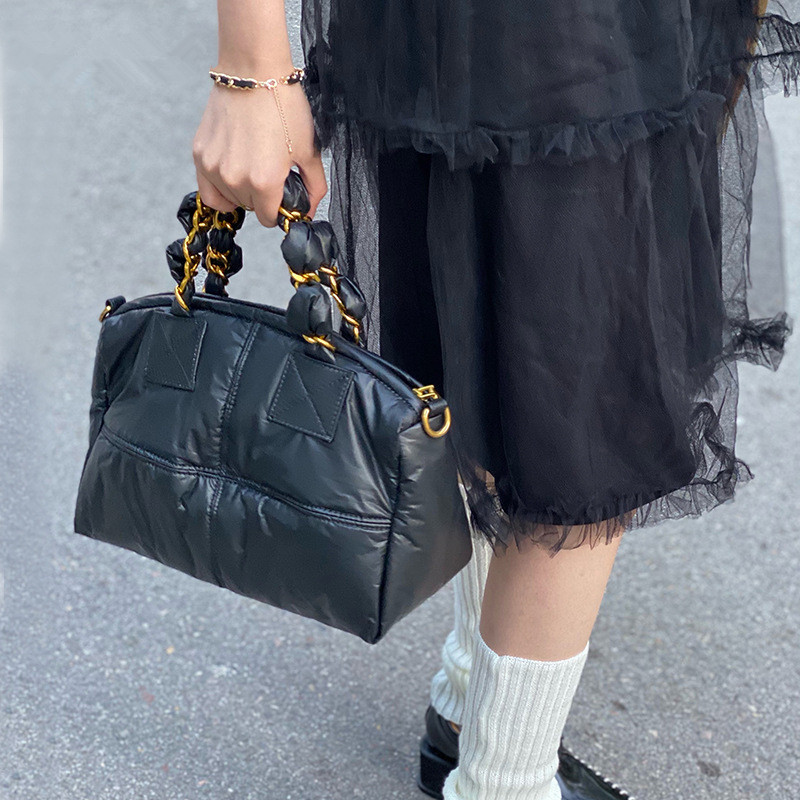

Luxury Pad Women's Handbag Designer Cotton Padded Crossbody Bags for Women Fashion Down Space Tote Quilted Shoulder Bag Ladies