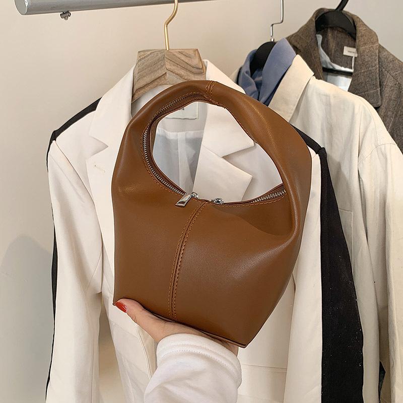 

Ladies Hand Bags 2021 Free Shipping New Fashion Leather Shoulder Bag Women Designer Handbags High Quality Double Zipper Tote Bag, Black