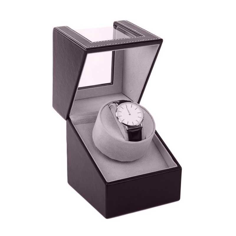 

EU/UK/US/AU Storage Organizer Display Casket Motor Shaker Holder Automatic Mechanical Watch Winder Box Winding Case Holder T200523