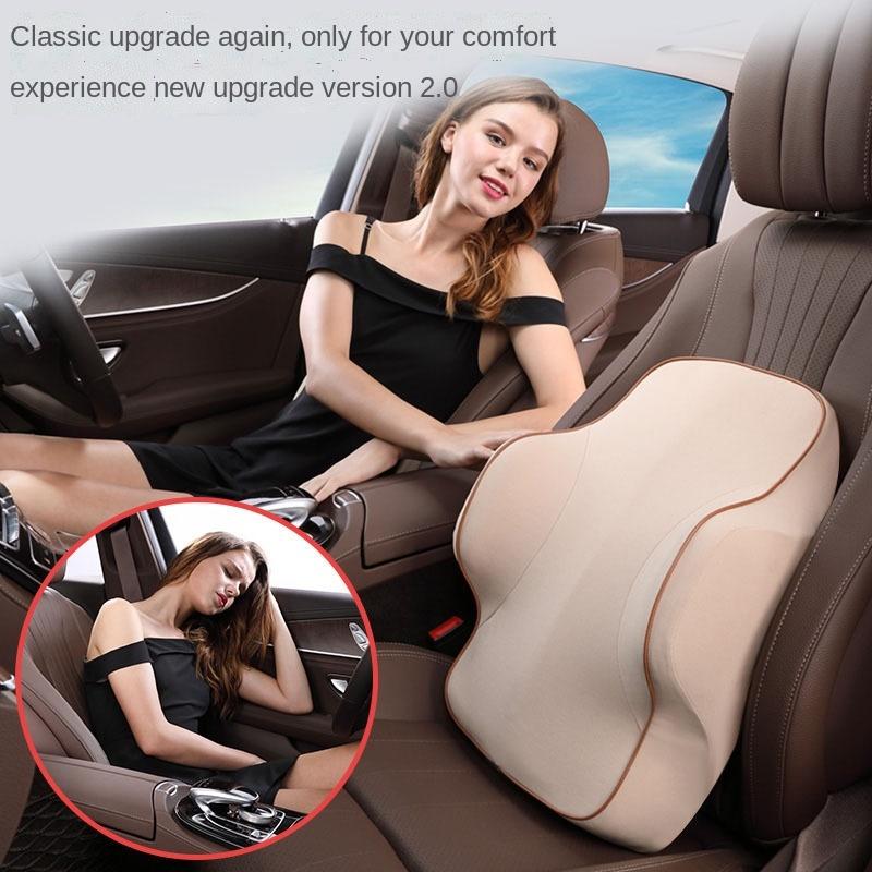

Seat Cushions Car Waist Support Driver's Cushion Pillow Memory Cotton Back Neck
