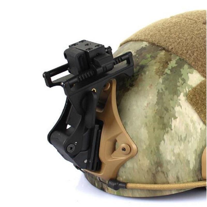 

Cycling Helmets Tactical Metal Helmet NVG Mount For PVS14, Black