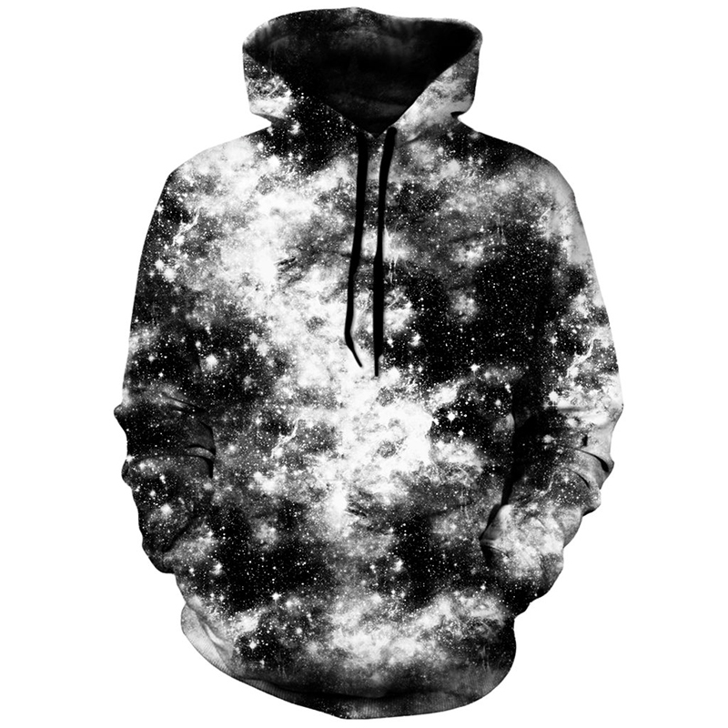 

Halo Design Men's 3D Printing Hoodie Visual Impact Party Top Punk Gothic Round Neck High Quality Sweatshirt Hoodie, Black