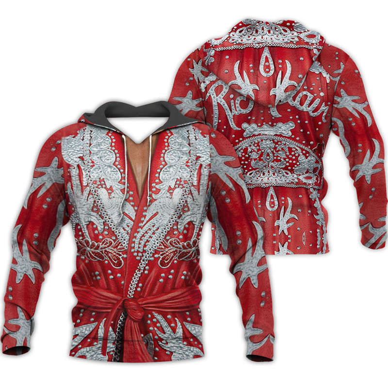 

Ric Flair Costume 3D Full Printing Hoodies Autumn Winter Fashion Casual Sweatshirt Unisex Zip Jackets YZ021, Black;white