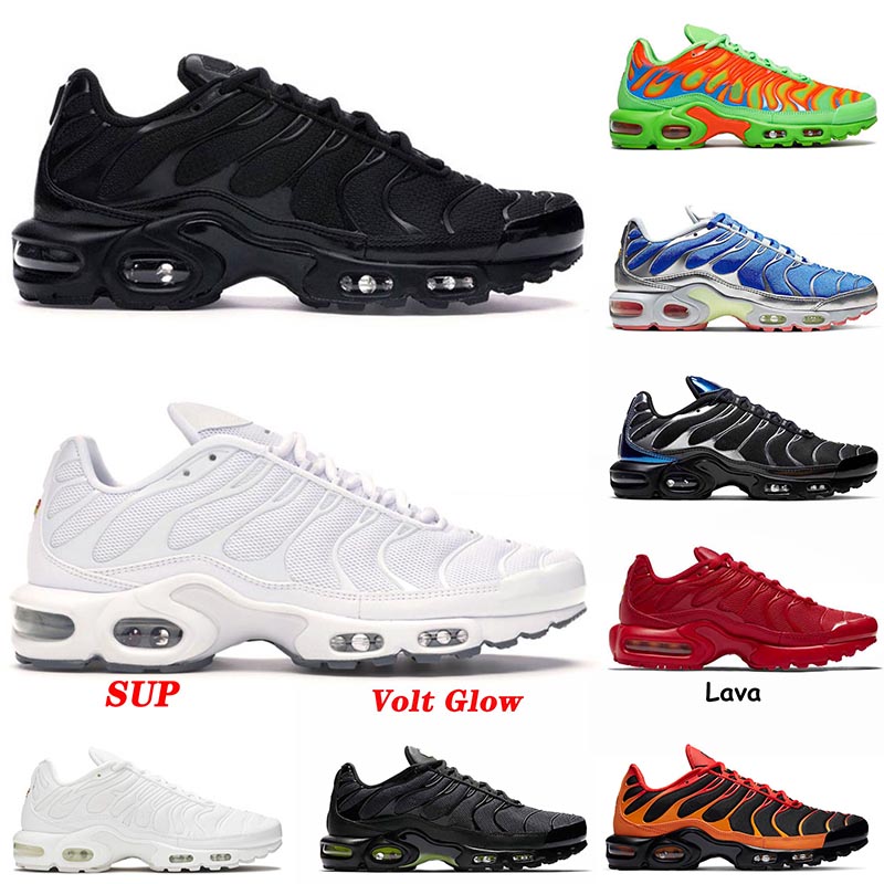 

Tn plus mens running shoes top quality Volt Glow womens Oreo SupWhite fashion Sail Black gold sports sneakers trainers, #29 have day 40-46