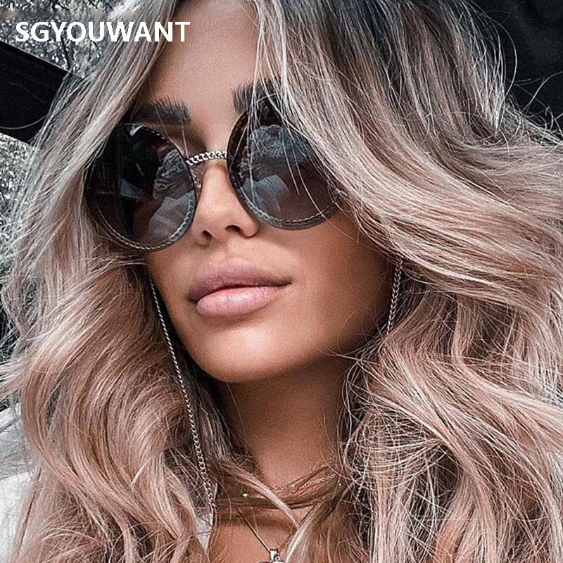 

Sunglasses 2021 Small Round Women Men Brand Designer Vintage Rimless Sun Glasses Female Retro Personality Metal Eyewear UV400