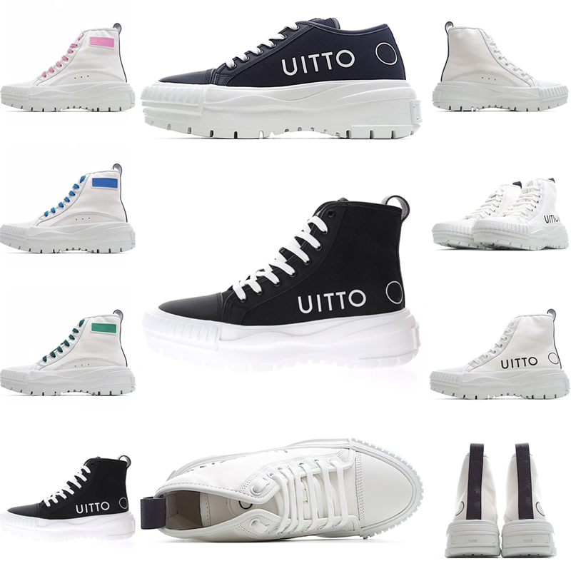 

Casual Shoes Top Quality Women shoe Leather canvas Thick bottom Black white Sneakers box size: 35-40 Lace Up Comfort Pretty girl Trainers Daily Lifestyle Designers 01, Casual socks
