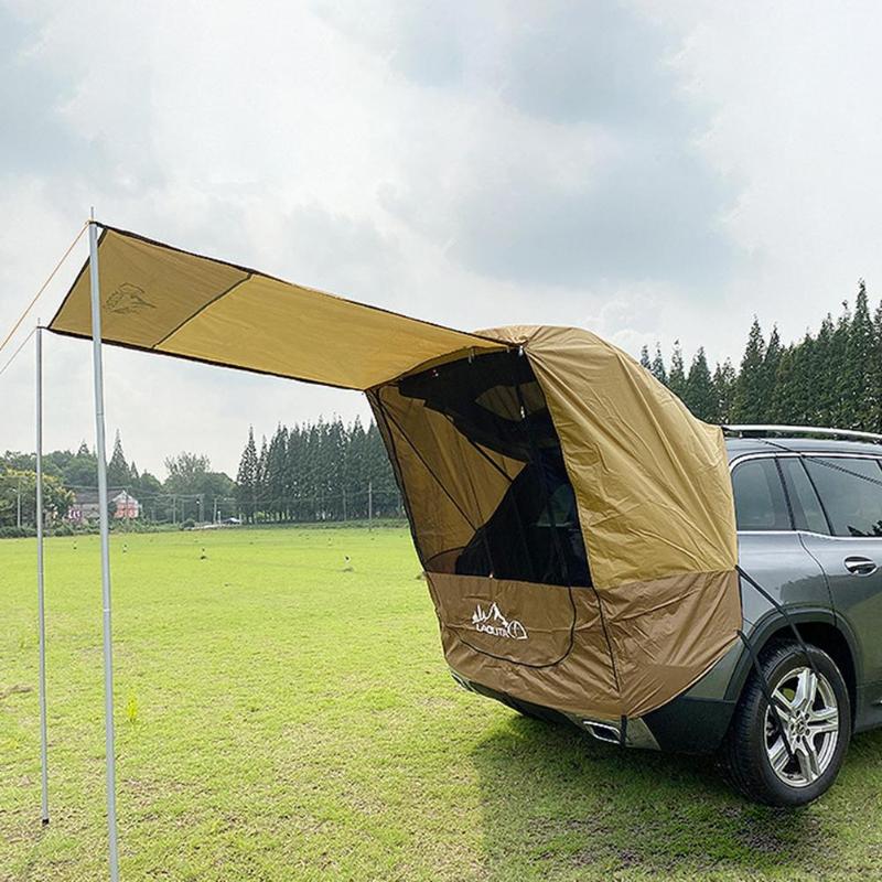 

Car Truck Tent With Support Rod Sunshade Rainproof For Outdoor Self-driving Tour