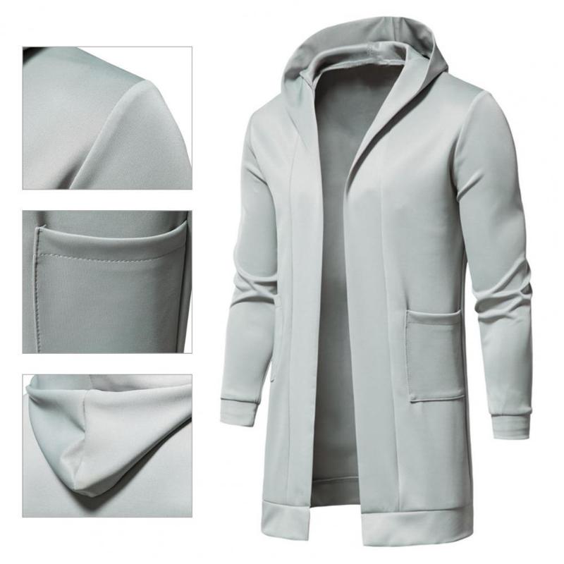 

Men's Jackets Casual Jacket Stylish Hooded Slim Fit All-Match Men Coat, Grey