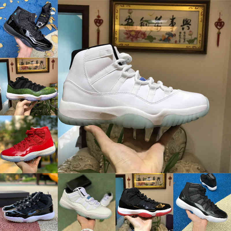 

2021 Jubilee Pantone Bred High 11 11s Basketball Shoes Legend Blue 25th Anniversary Space Jam Gamma Blue Easter COOL GREY Low Columbia White Red Sneakers, M308