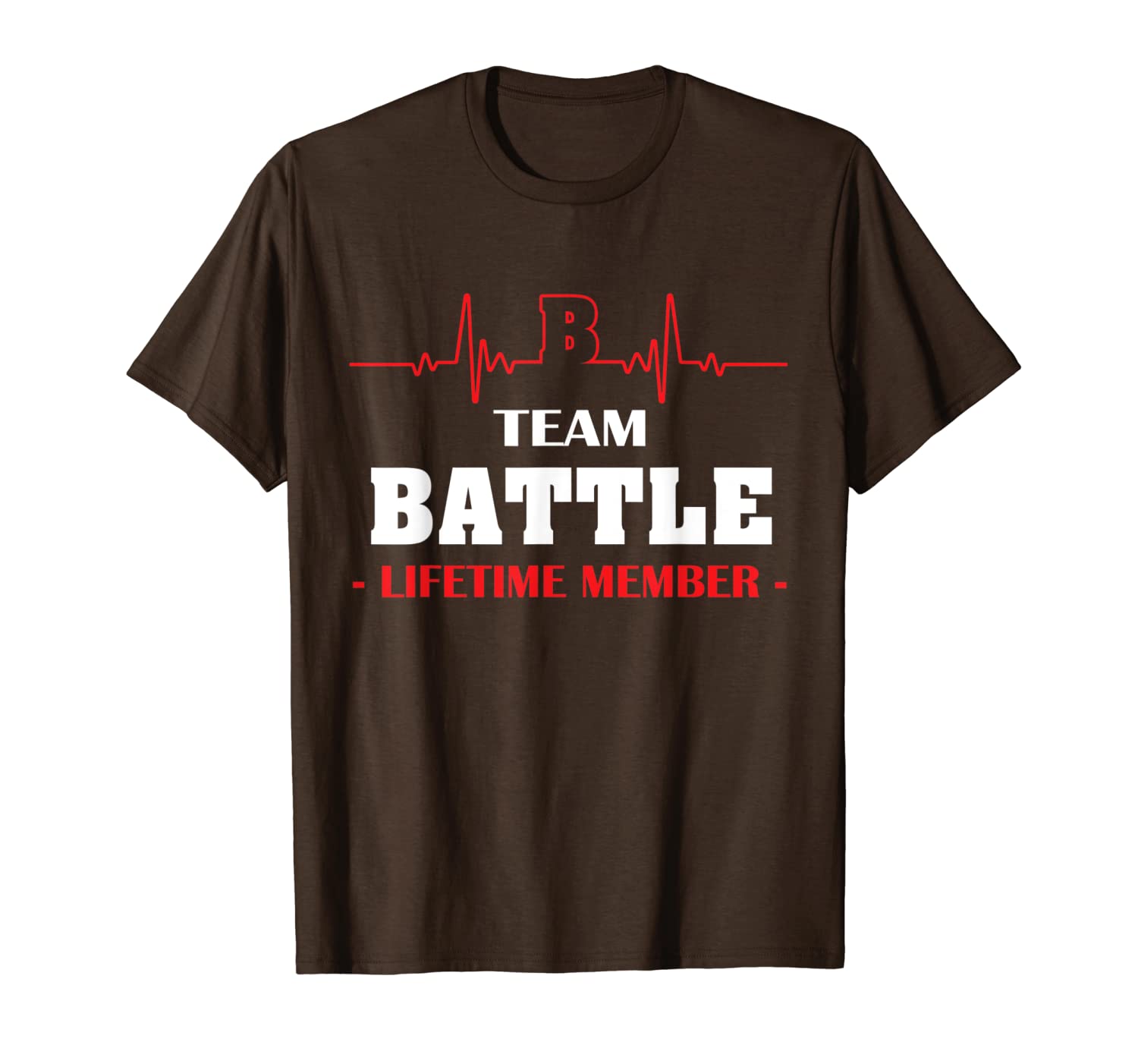

team battle lifetime member family youth kid shirt hearbeat, White;black