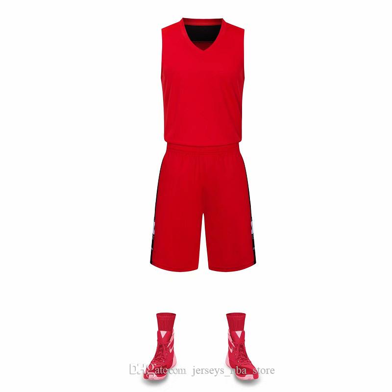 

wholesale Customized men Basketball Uniforms,mens kits Sports clothes tracksuits Discount Cheap boy Basketball Sets tops With Shorts A8-32, Black