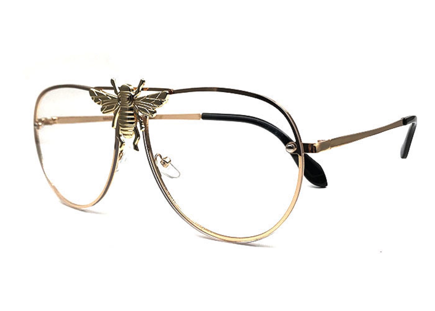 

Italy New Bees Sunglasses Women Trending Luxury Sunglasses Retro Metal Frame Fashion Brand Designer Vintage Lunettes Accessories With Case, White;black