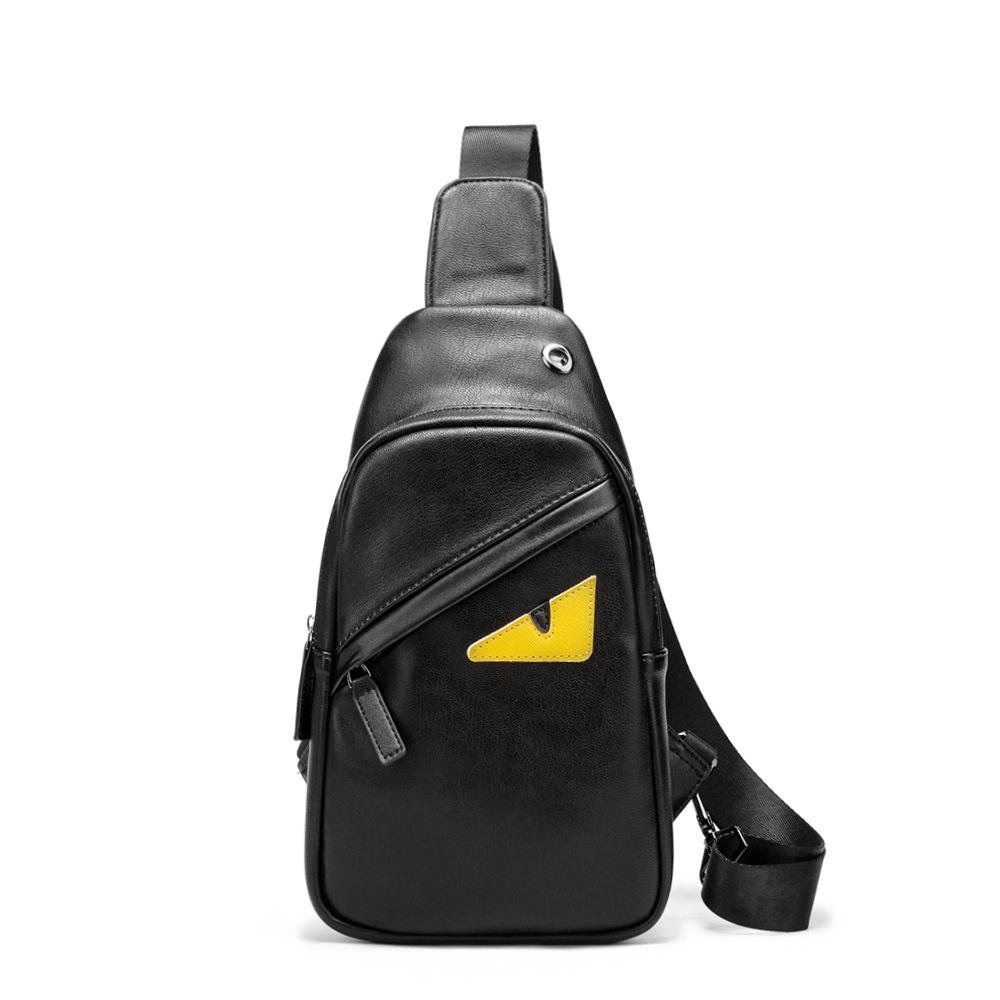 

2021 fashion designer crossbody bags women men Luxury shoulder bag Little Monster big eyes messenger Boy Cross Body mens chest bags #06ca#, Black (no eyes)