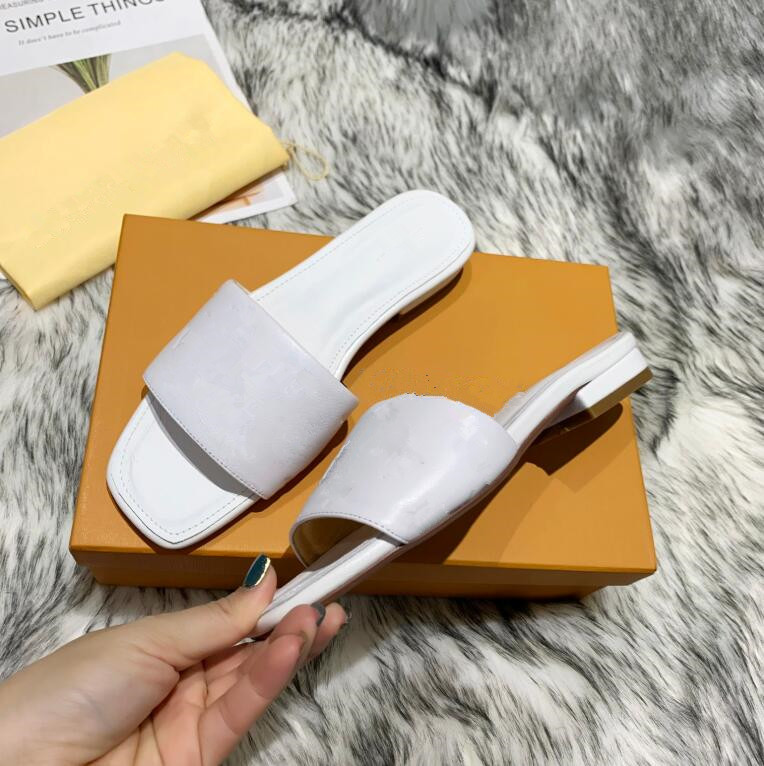 

2021 Men Women Slide Sandals Designer Shoes Luxury Slide Summer Fashion Wide Flat Slippery With Thick Sandals Slipper Flip Flops size 35-43, Black