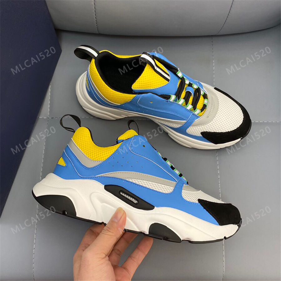 

Classic Designer B22 Sneaker Leather Calfskin Casual Shoes Top Technical Knit Men Women Platform Sneakers Multicolor Trainers, Others