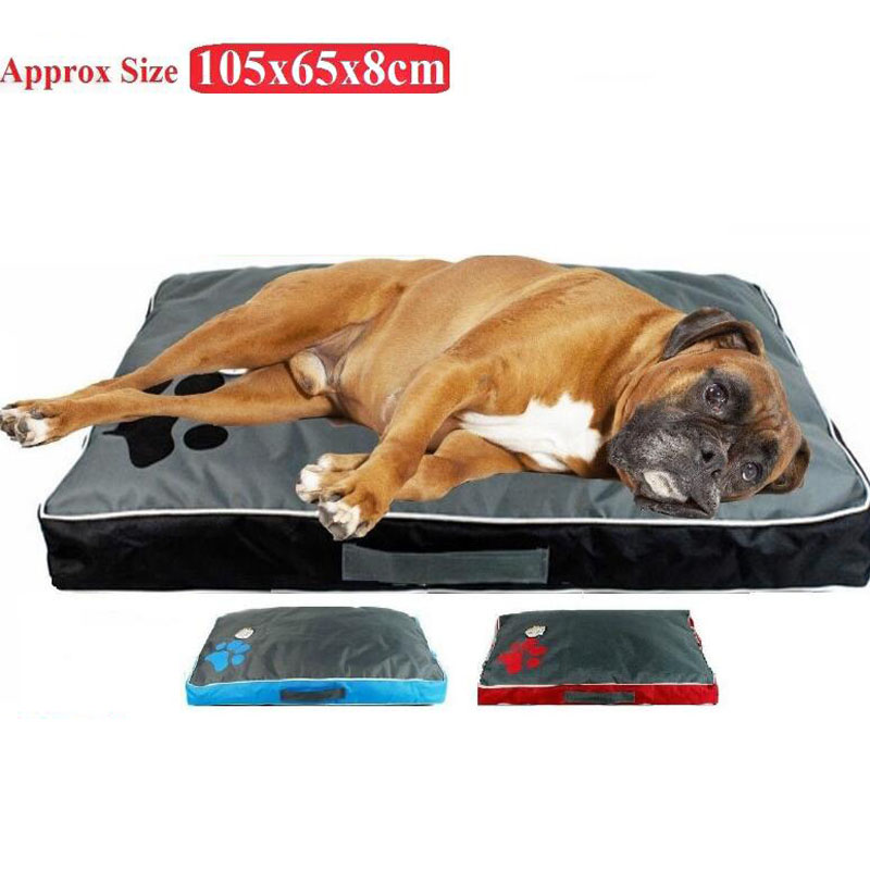 

Washabe Big Dog Bed Pet Soft arge Dog Cushion Kenne Paw Design Pet Cozy Sofa Puppy Mat Cat Bed abrador Sofa Pet Bedding, Black