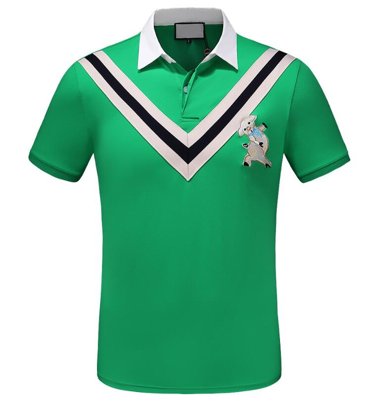 

Luxury designer for men's Polo shirt silky high-end production of summer brand versatile fashion top short sleeve clothing high qualityM-3XL#12, 02