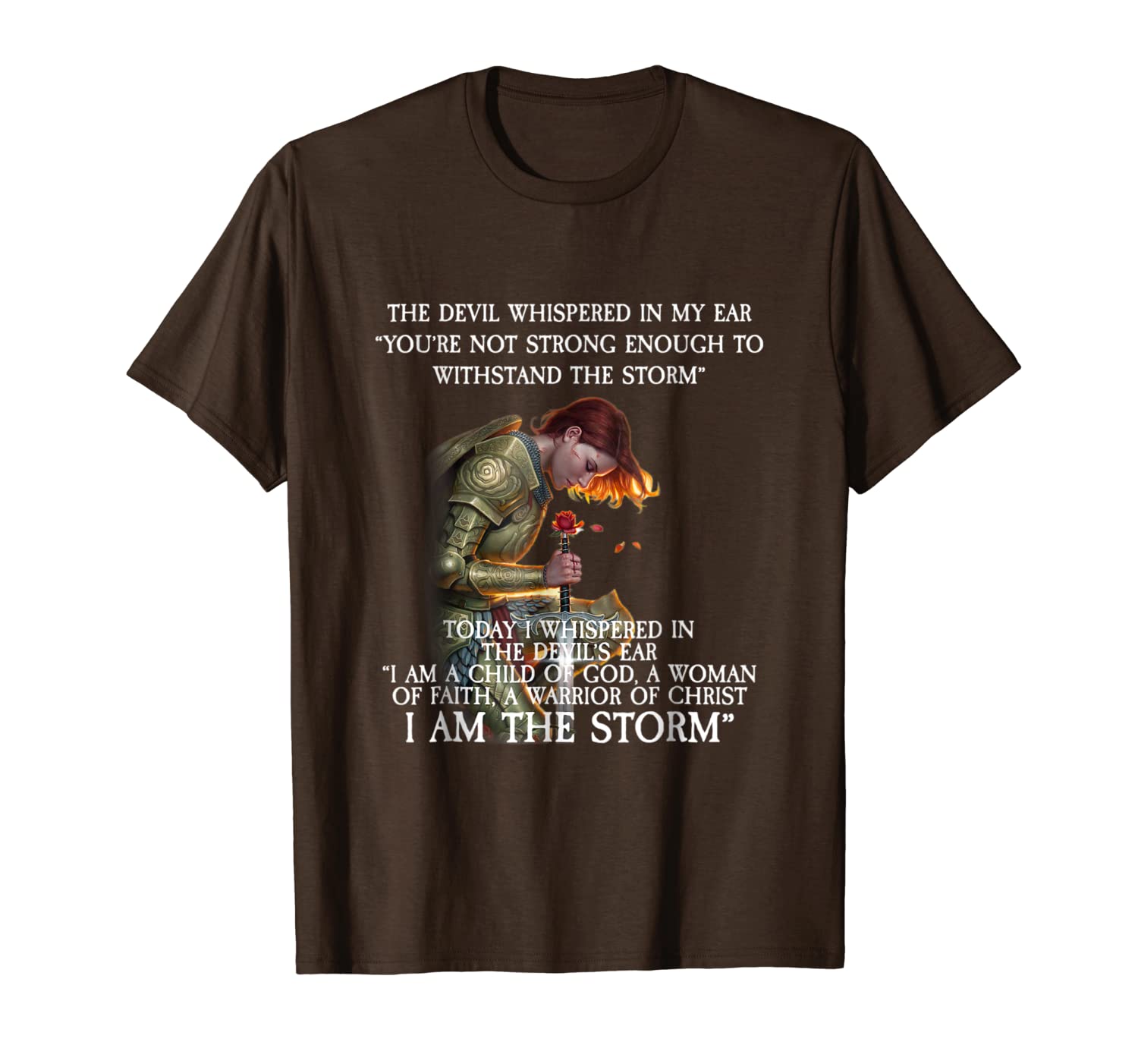 

you are not strong enough to withstand the storm t-shirt, White;black