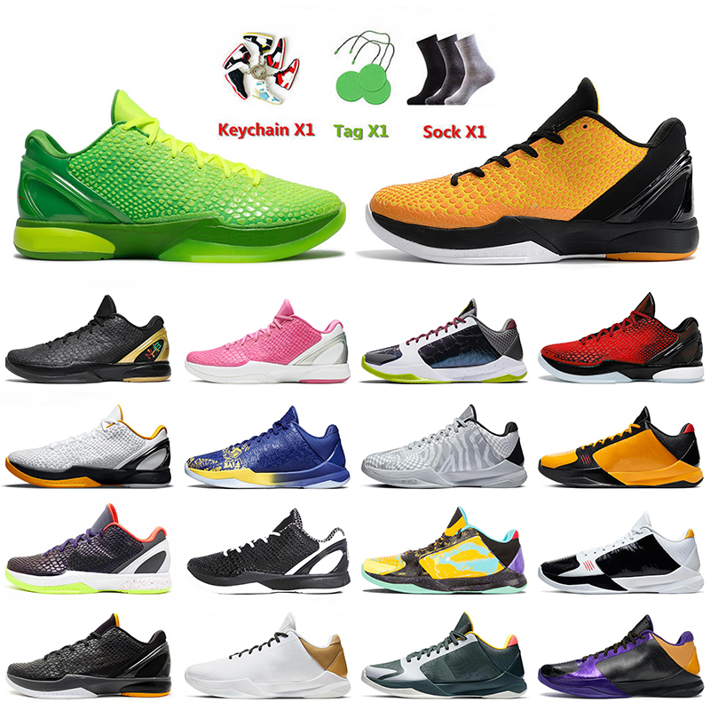 

Mens Basketball Shoes With Socks Protro 6 5 Protros 6s 5s Grinch Black Gold Mambacita Red All-Star Playoff Pack White Del Sol Chaos Outdoor Sports Trainers Sneakers, C10 mambacita 40-46