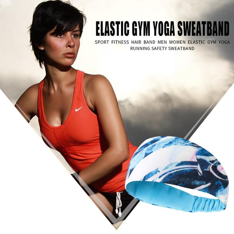 

Men Women Sport Fitness Headband Elastic Gym Yoga Running Cycling Sweatband Comfortable Wearing Elastic and Retractable, As pic