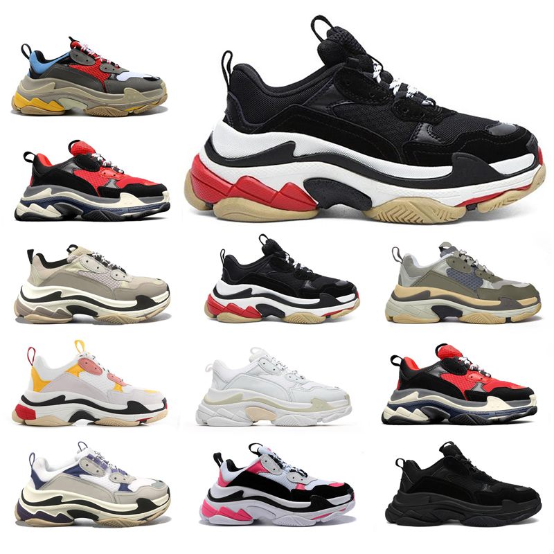 

triples black triple s mens women Casual Shoes fashion cream yellow beige trainers jogging walking outdoor size 36-45, #3