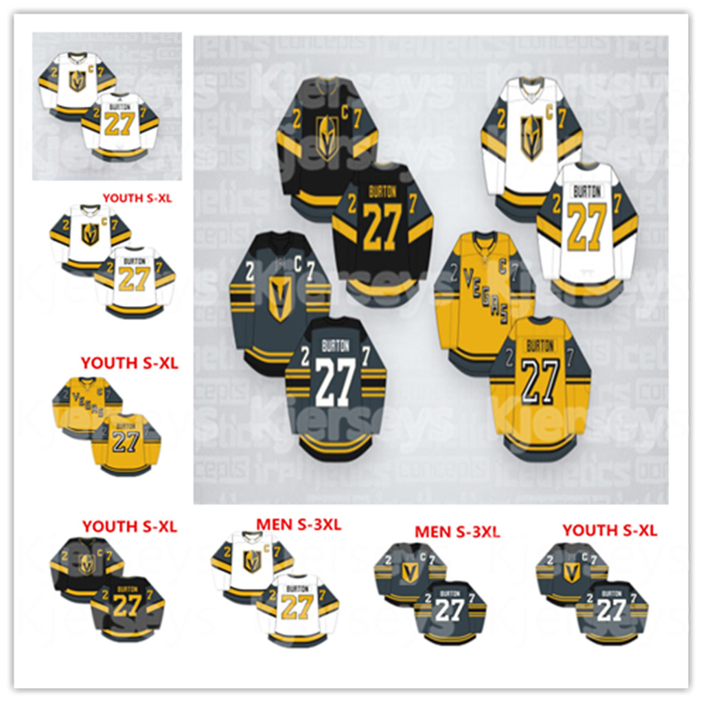 

Vegas Golden Knights Concept Jersey 61 Mark Stone 29 Marc-Andre Fleury 71 William Karlsson 7 Pietrangelo 75 Reaves Alex 67 Max Hockey Jerseys, Youth s-xl