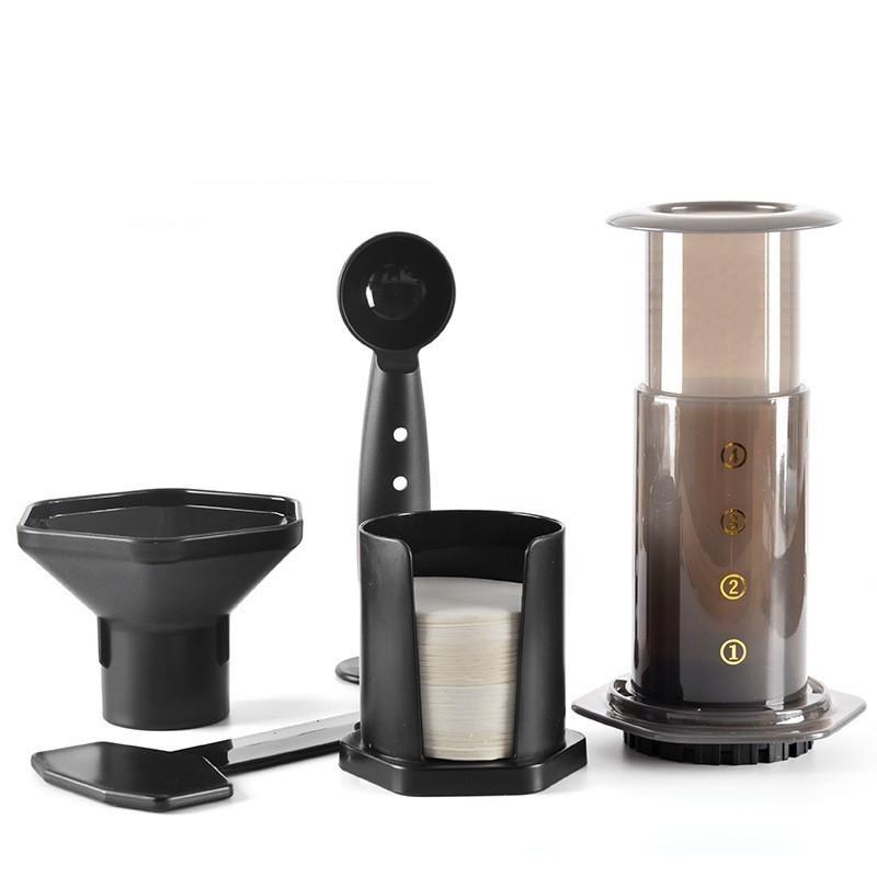 

Coffee Pots Pressure Portable Minipress Maker Hand Held Mini Black Pressed Espresso Machine Handpress