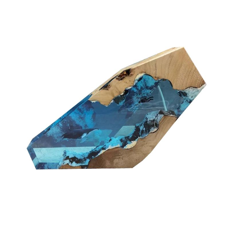 

Strings Diver And Humpback Whale-large Resin Wood Art Night Light USB LED Home Craft Cute Fairy Lights Holiday Decor Lamp