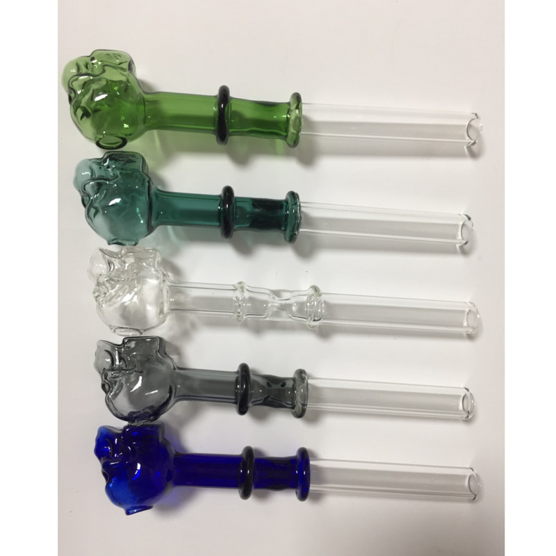 

Skull glass pipe Oil burner pipes colorful 2styles available