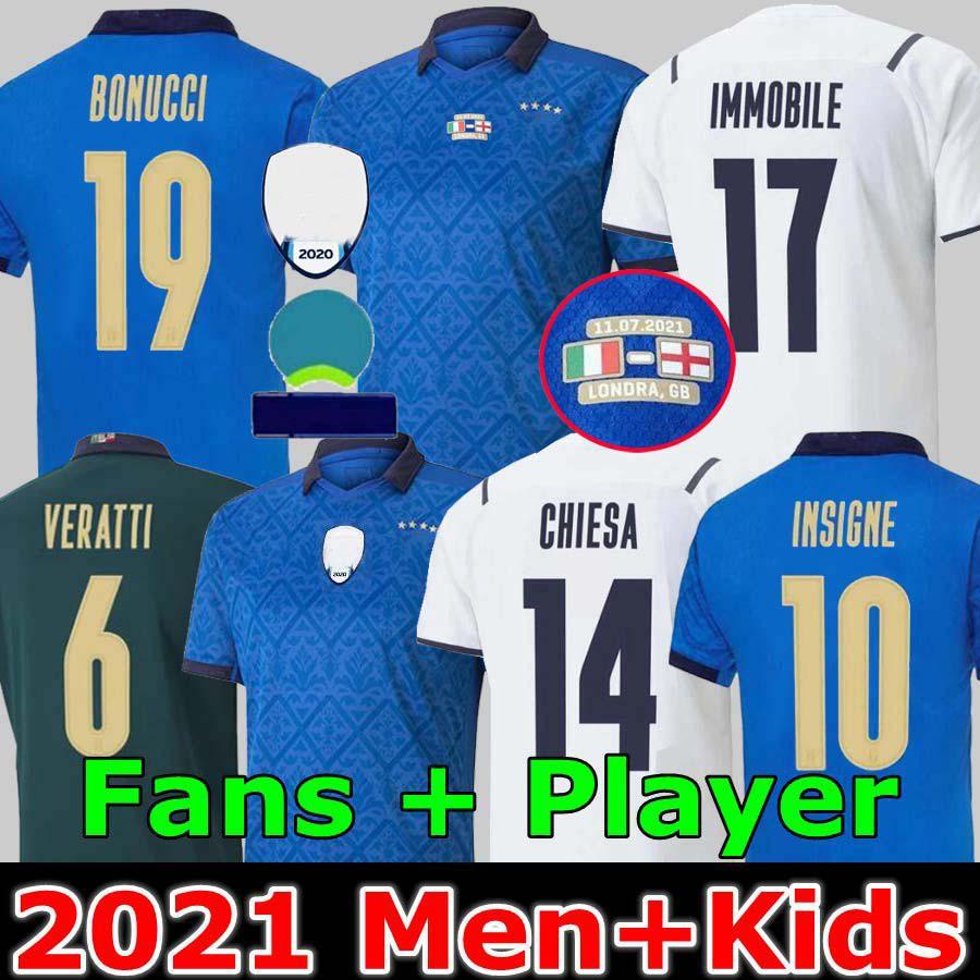 

FANS Player 2021 Italy soccer Jerseys IMMOBILE BELOTTI JORGINHO INSIGNE VERRATTI BERNARDESCHI Locatelli men and kids 20 21 FOOTBALL SHIRTS CHIESA BARELLA BERARDI, 2021 away jersey